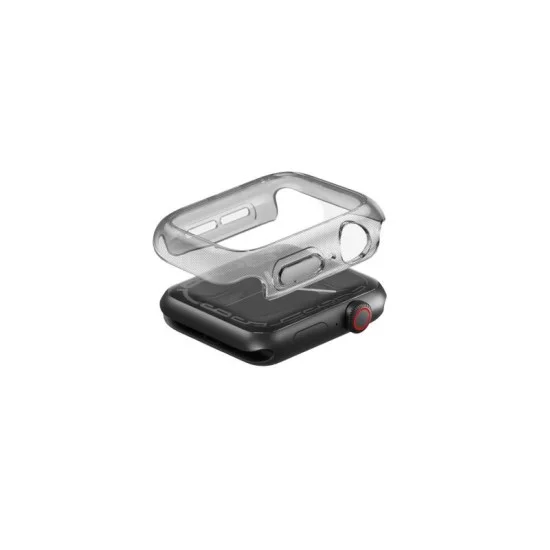 Uniq garde hybrid watch case with screen protection 44mm (se3|se2) - Tinted grey smoke